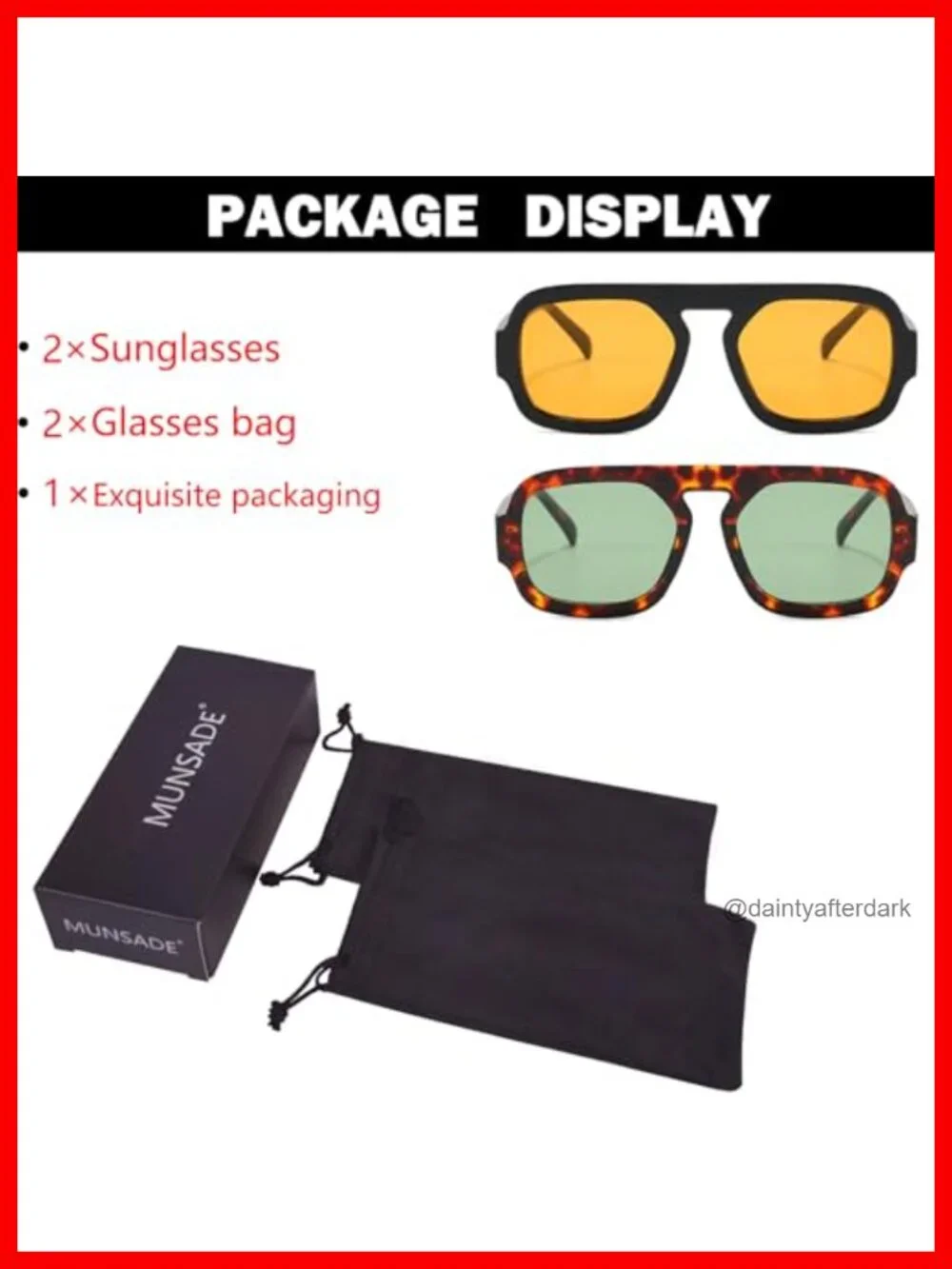 N/A trendy square